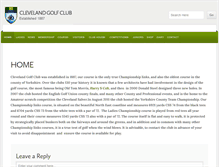 Tablet Screenshot of cleveland-golf-club.com